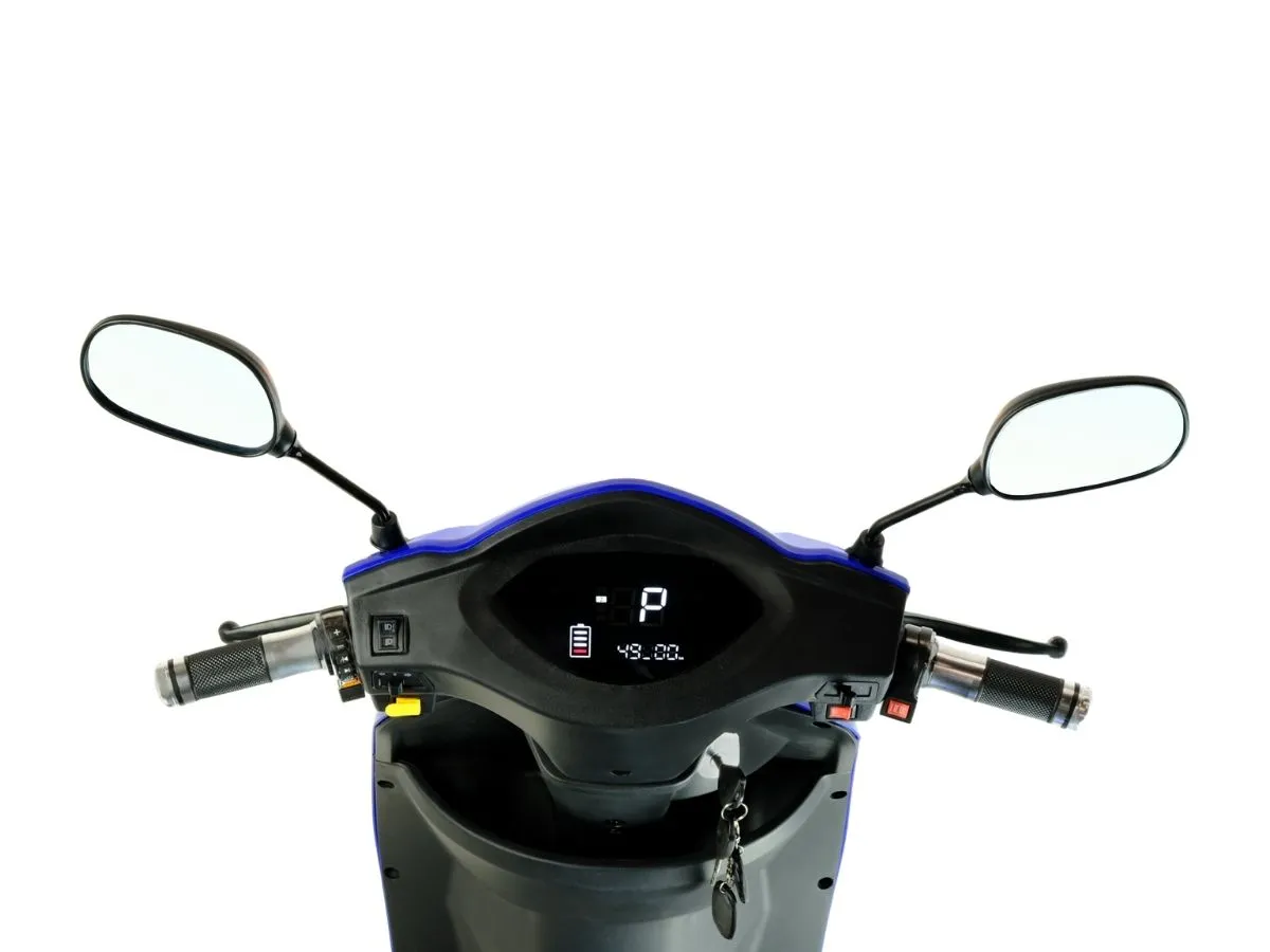 T4B Prime 500W 3-Wheel Electric Mobility Scooter Blue — view 7