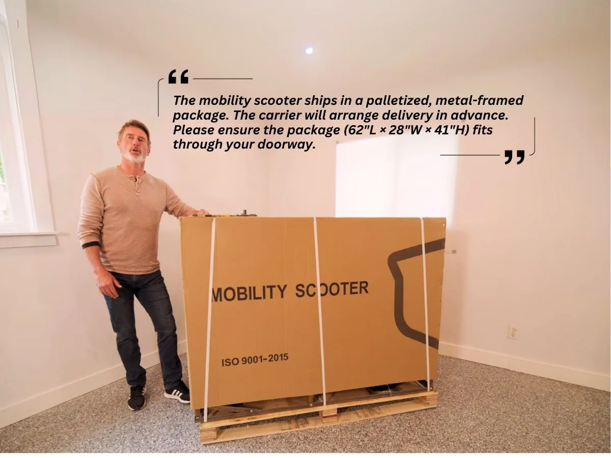 T4B Prime 500W 3-Wheel Electric Mobility Scooter Blue — view 8