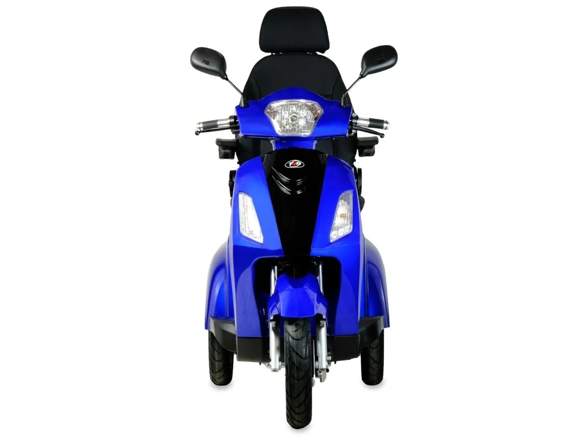 T4B Prime Deluxe 500W 3-Wheel Electric Mobility Scooter Blue — view 5