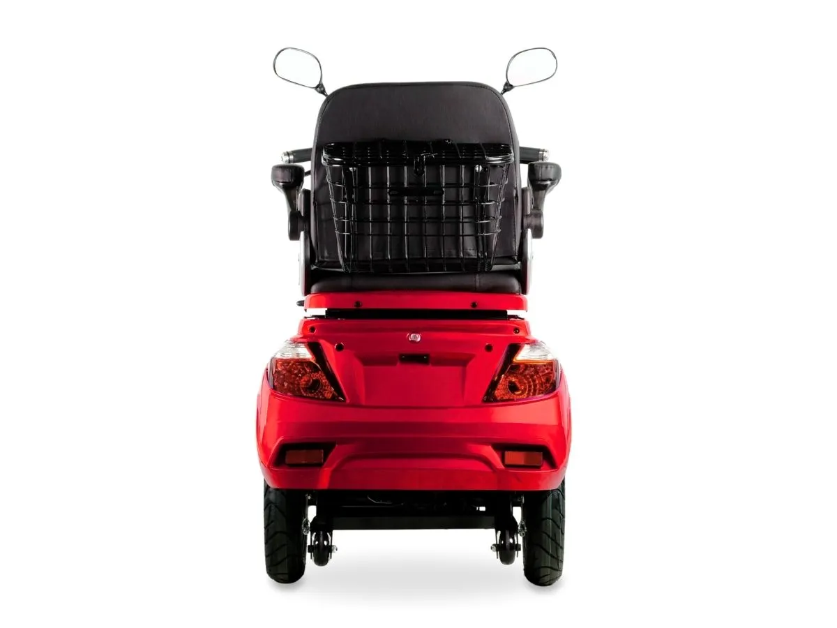 T4B Prime 500W 3-Wheel Electric Mobility Scooter Red — view 6