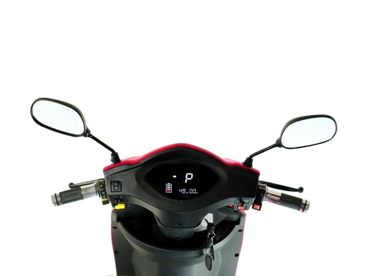 T4B Prime 500W 3-Wheel Electric Mobility Scooter Red — view 7
