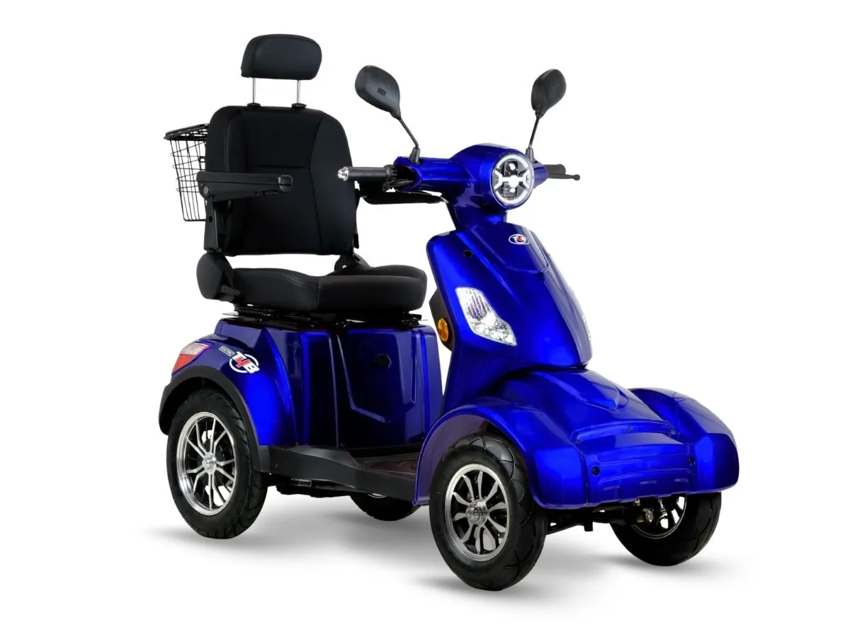 T4B Prime Rover 500W Heavy Duty Electric Mobility Scooter Blue — view 2