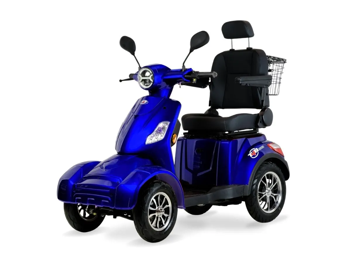T4B Prime Rover 500W Heavy Duty Electric Mobility Scooter Blue — view 3