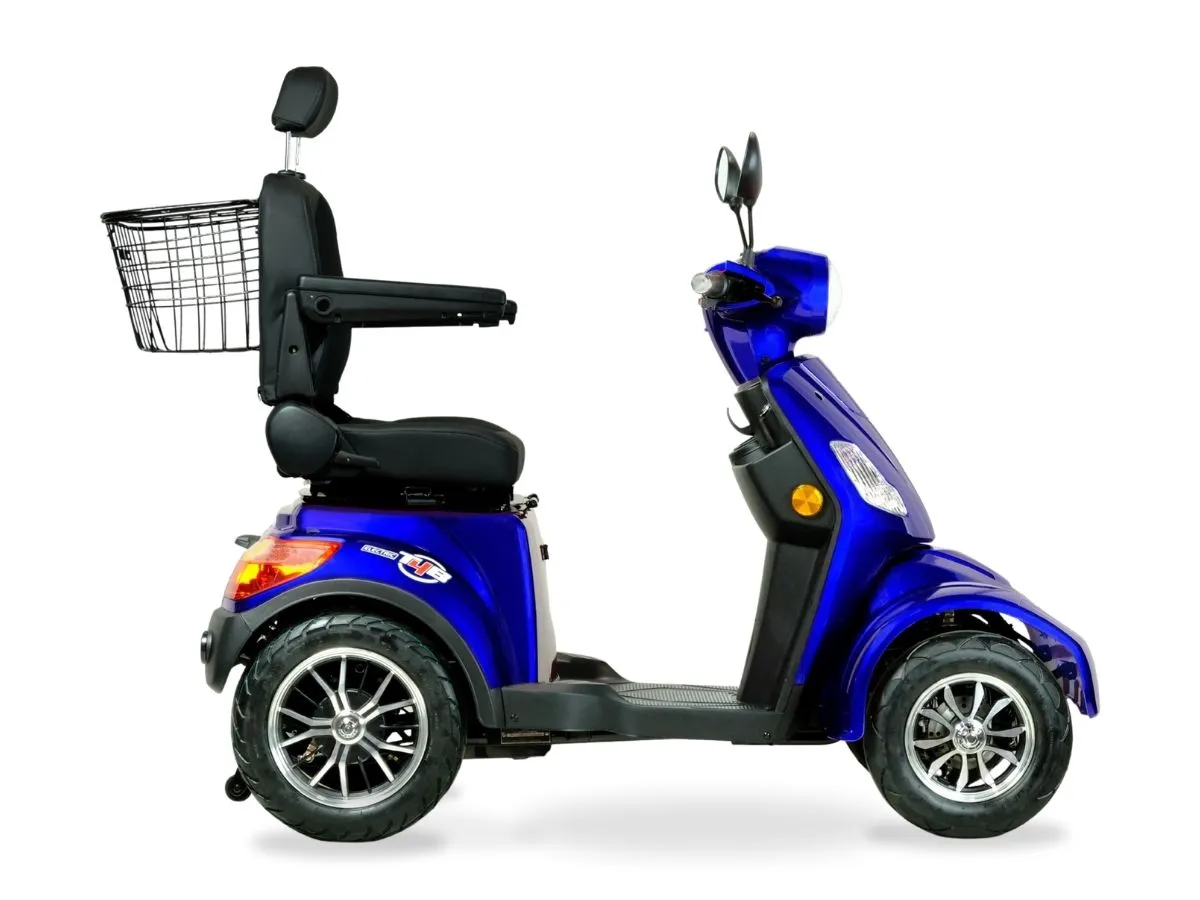T4B Prime Rover 500W Heavy Duty Electric Mobility Scooter Blue — view 4