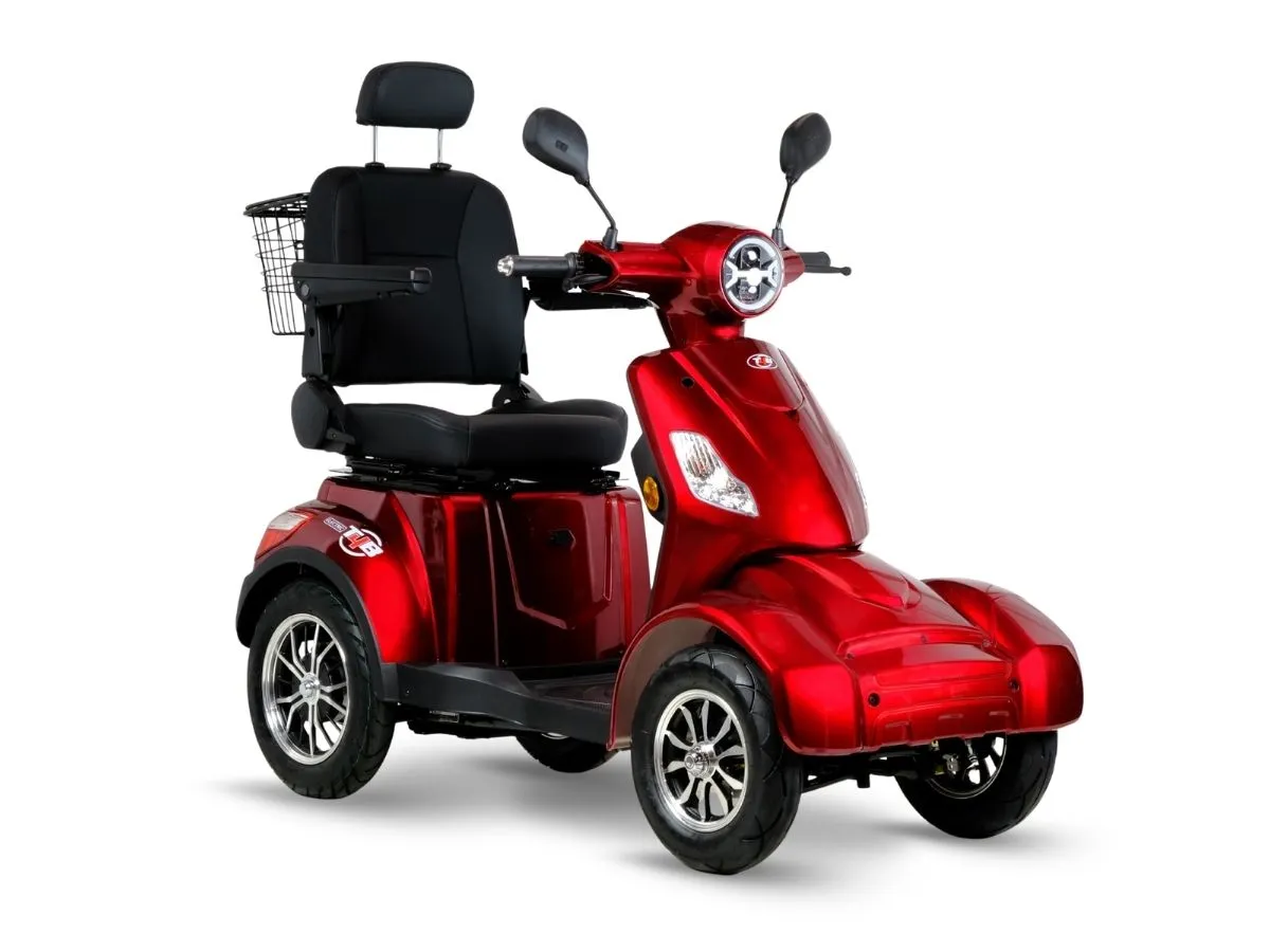T4B Prime Rover 500W Heavy Duty Electric Mobility Scooter Red — view 2