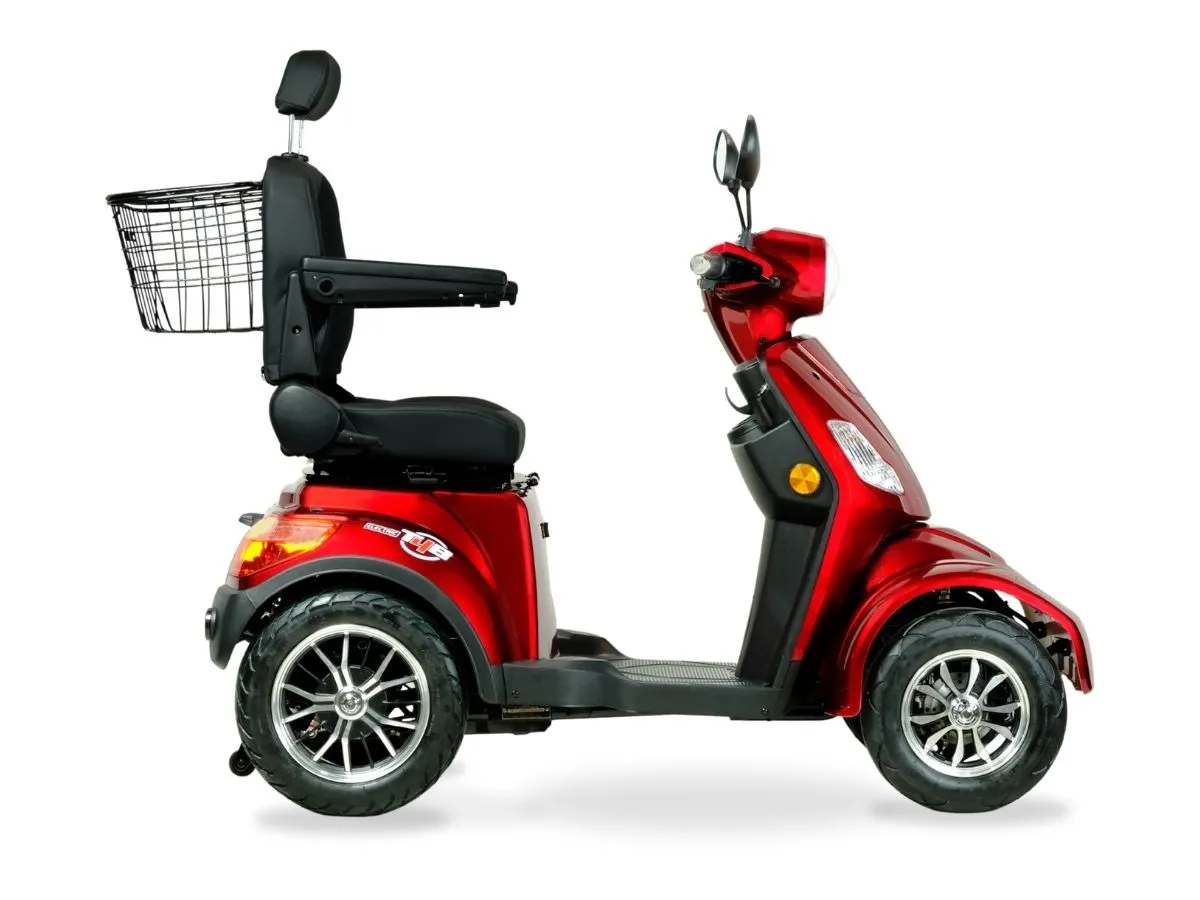 T4B Prime Rover 500W Heavy Duty Electric Mobility Scooter Red — view 4