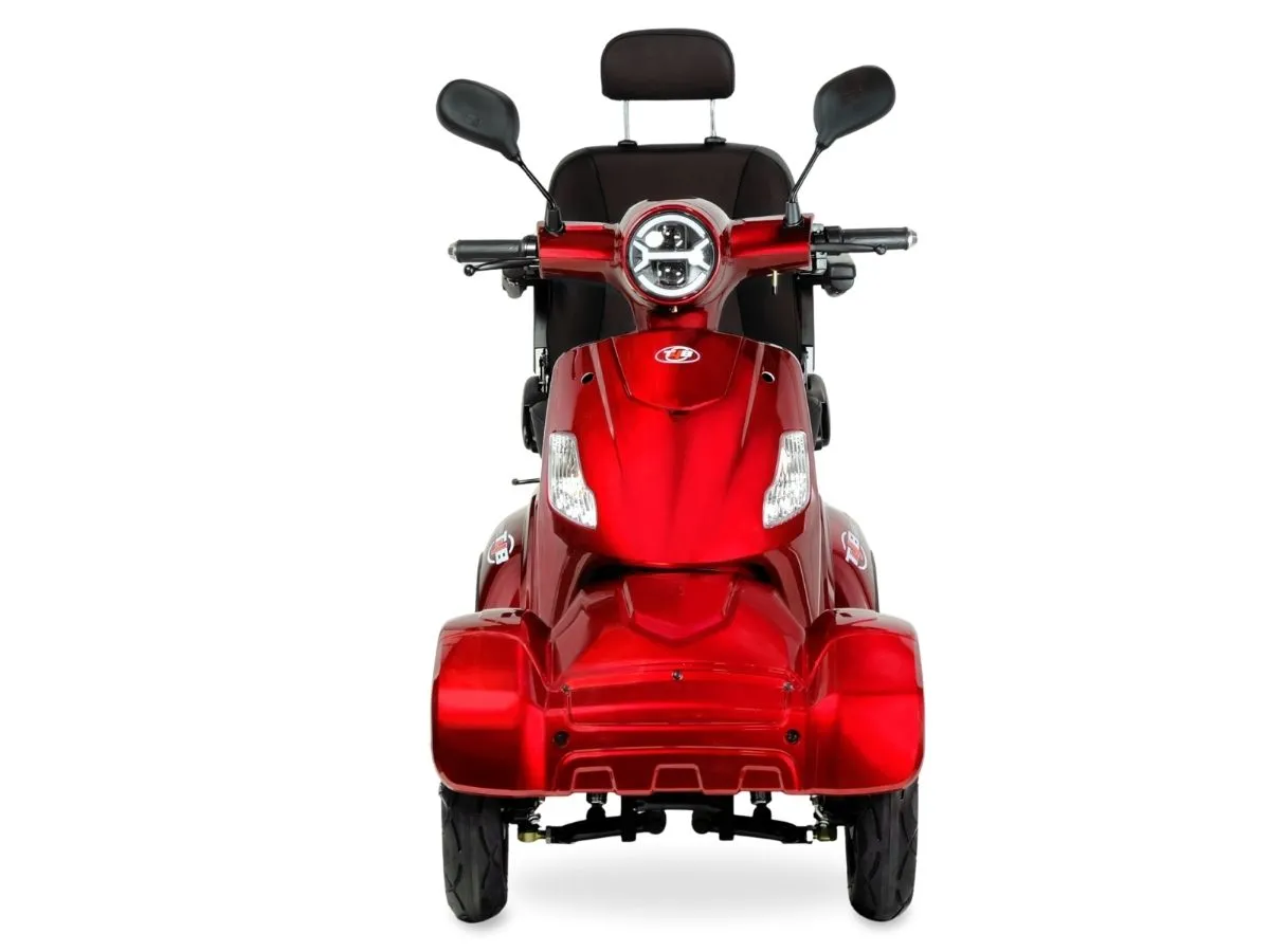 T4B Prime Rover 500W Heavy Duty Electric Mobility Scooter Red — view 5