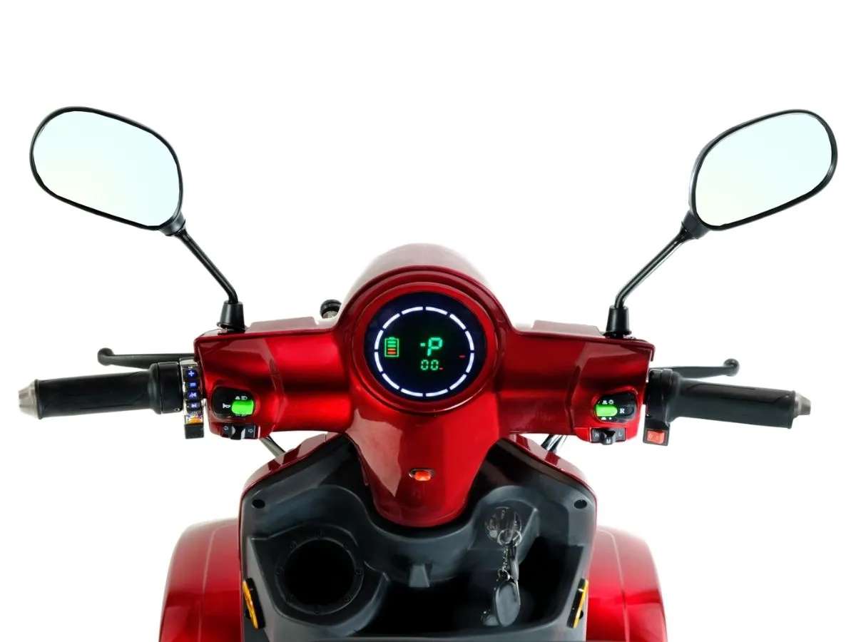 T4B Prime Rover 500W Heavy Duty Electric Mobility Scooter Red — view 7