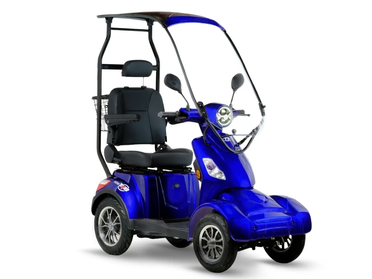 T4B Prime RoverX 500W 4-Wheel Electric Mobility Scooter Blue — view 2