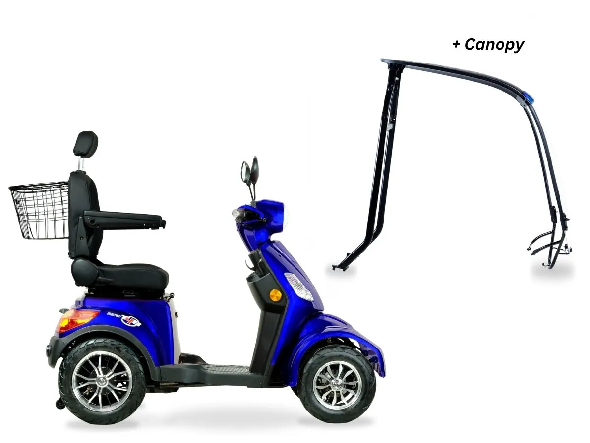 T4B Prime RoverX 500W 4-Wheel Electric Mobility Scooter Blue — view 4