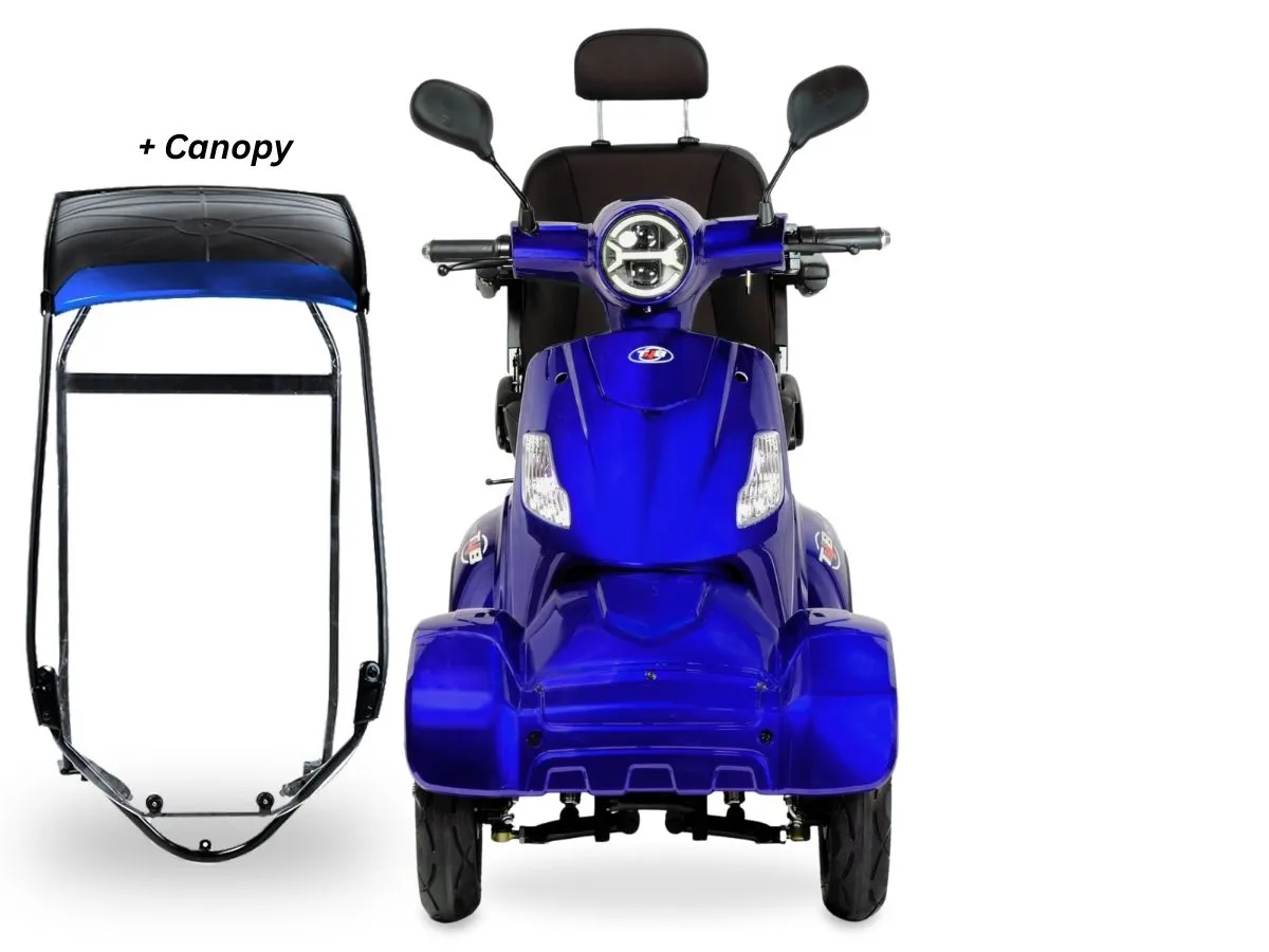 T4B Prime RoverX 500W 4-Wheel Electric Mobility Scooter Blue — view 5
