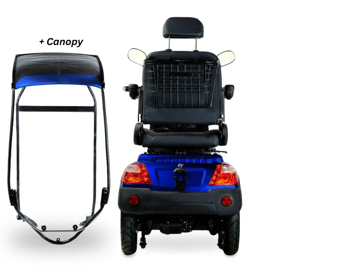 T4B Prime RoverX 500W 4-Wheel Electric Mobility Scooter Blue — view 6